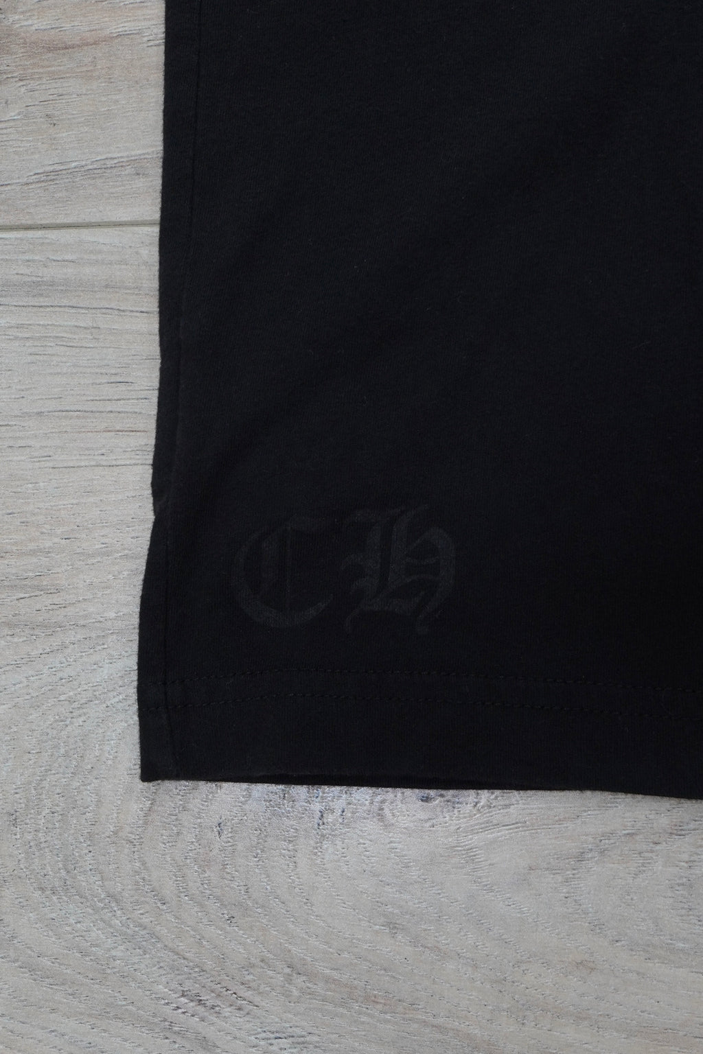 Chrome Hearts Blue Neck Print Logo T-Shirt
