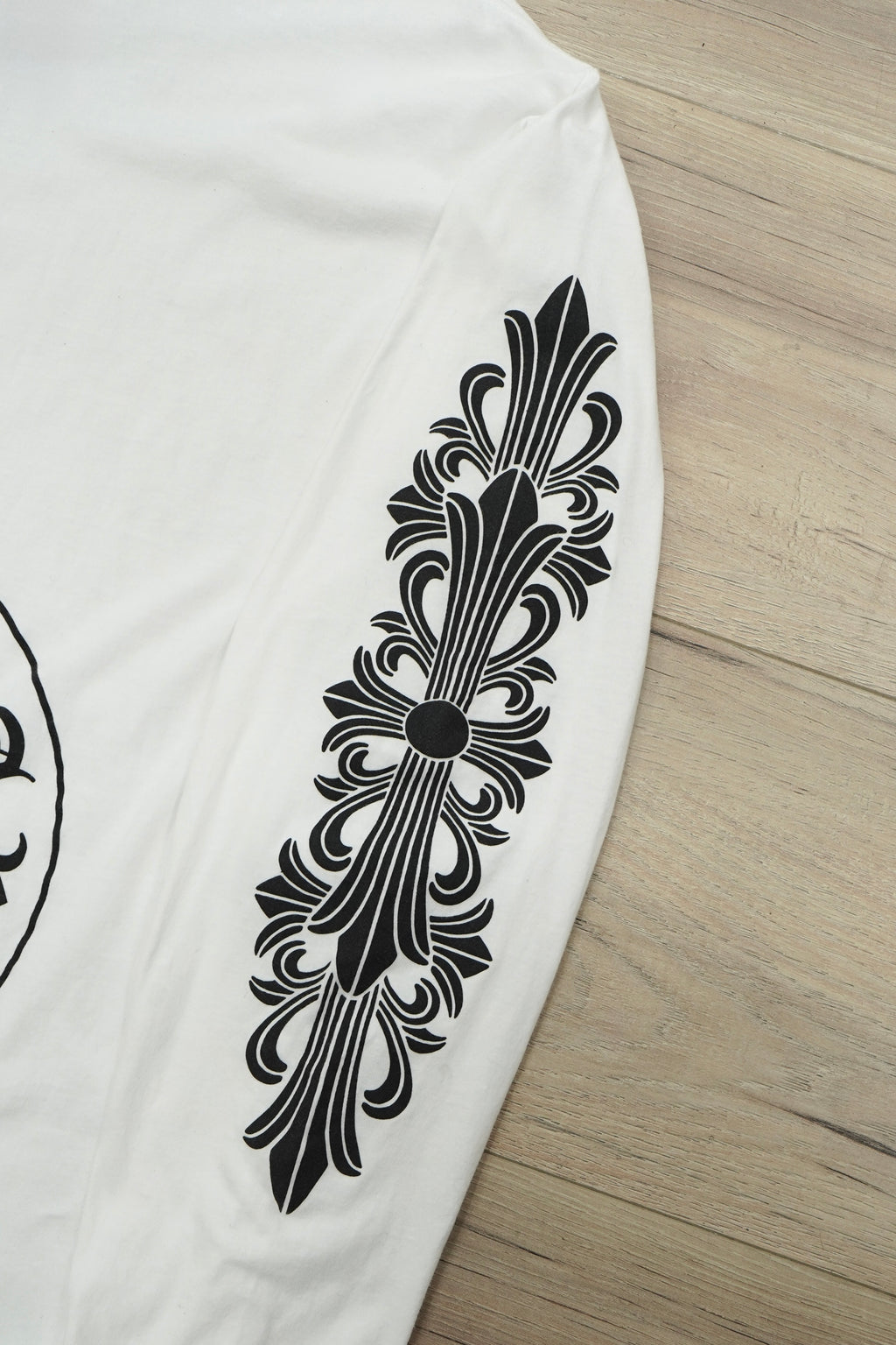 Chrome Hearts Horseshoe Floral Long-Sleeve