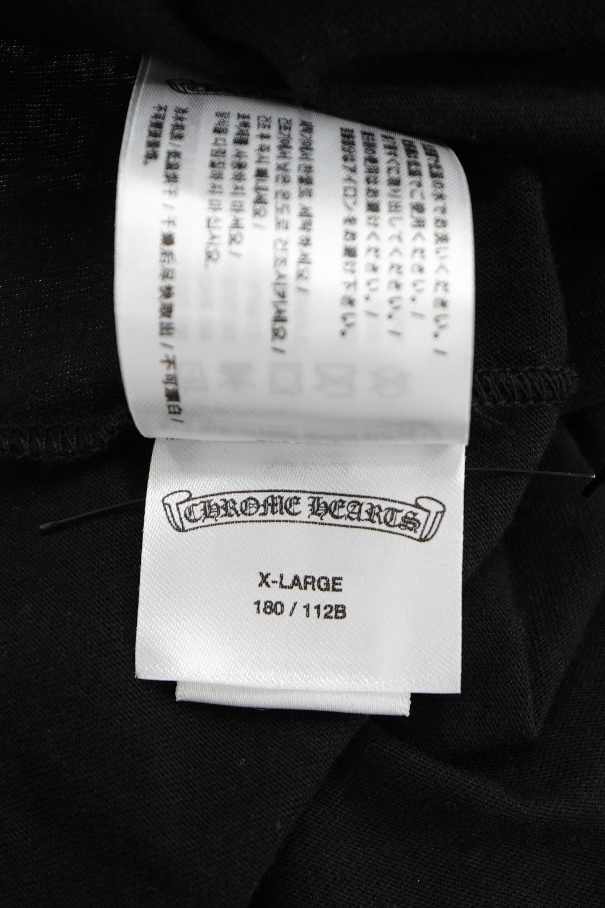 Chrome Hearts Neck Logo Black Long Sleeve