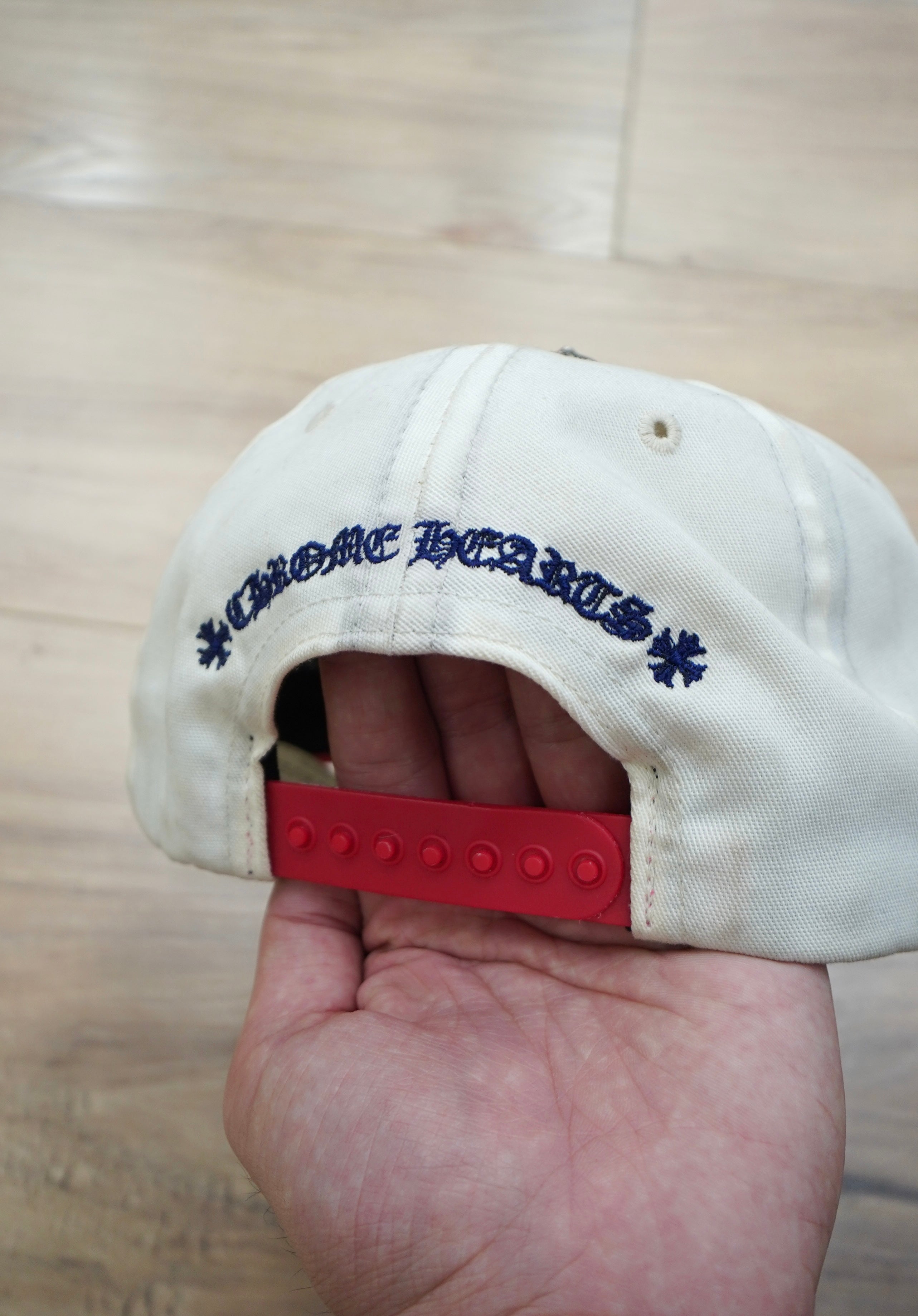 Chrome Hearts CH Logo Baseball Cap Blue Red