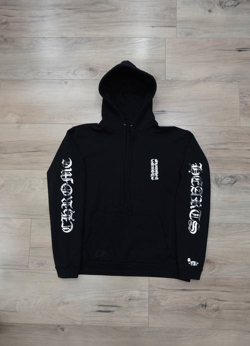 Chrome Hearts Foil Print Vertical Logo Pullover Hoodie