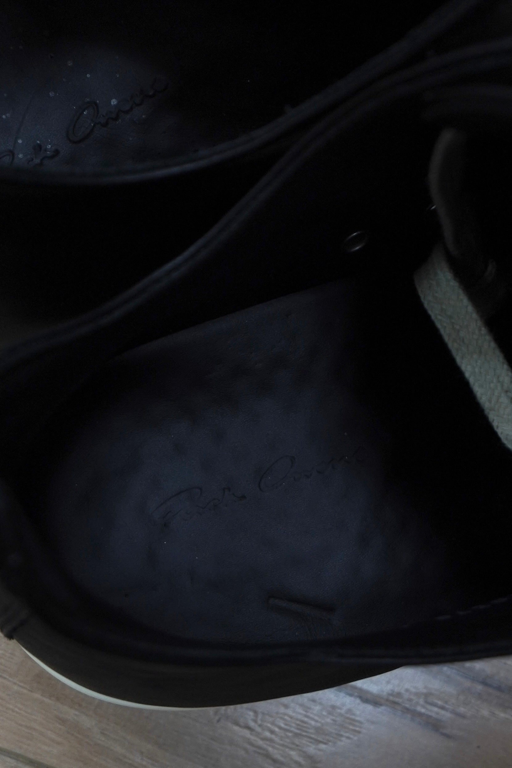 Rick Owens Scarpe Pelle Low Sneakers