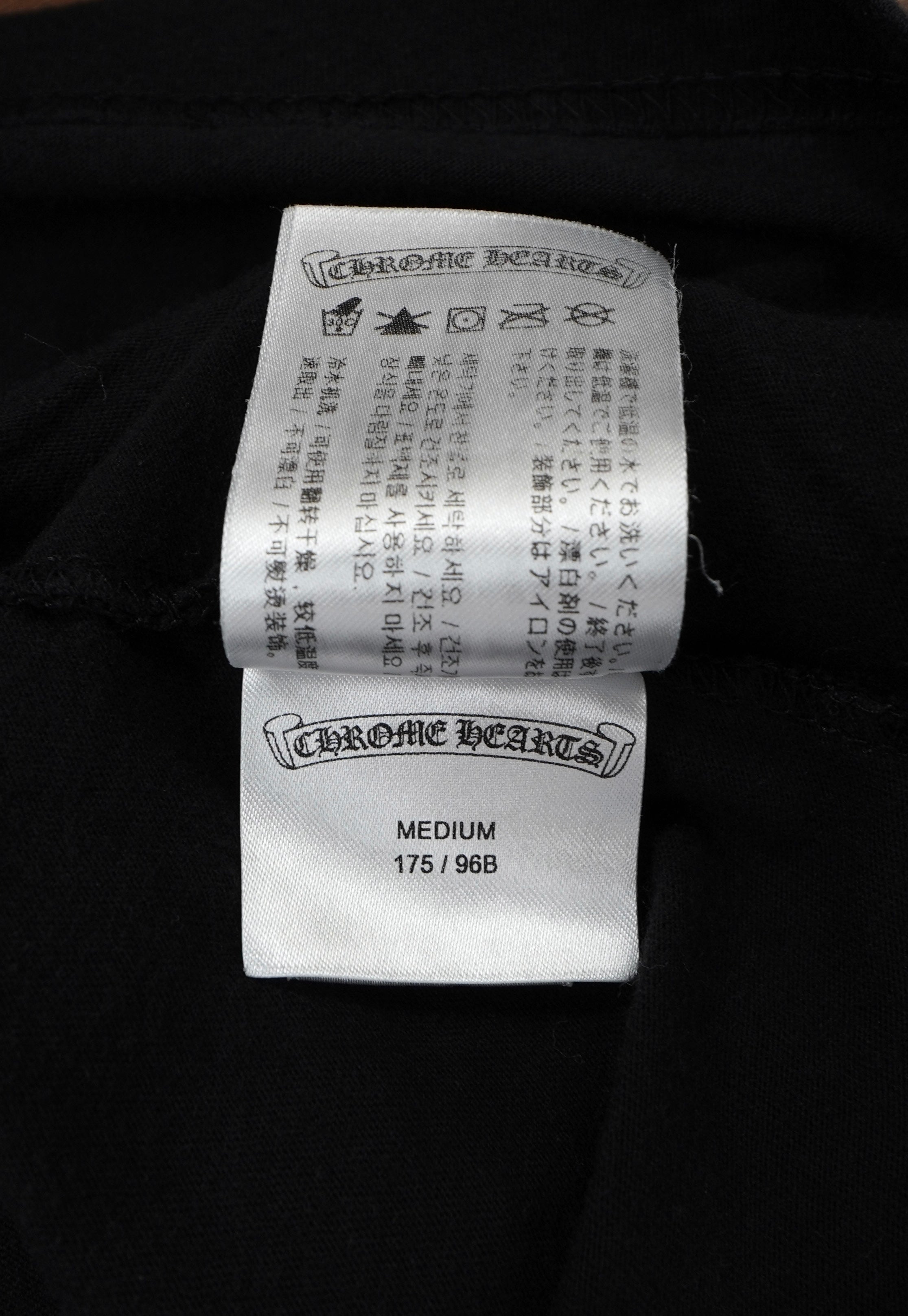 Chrome Hearts Vine Dagger Vertical Logo Mash Up T-Shirt