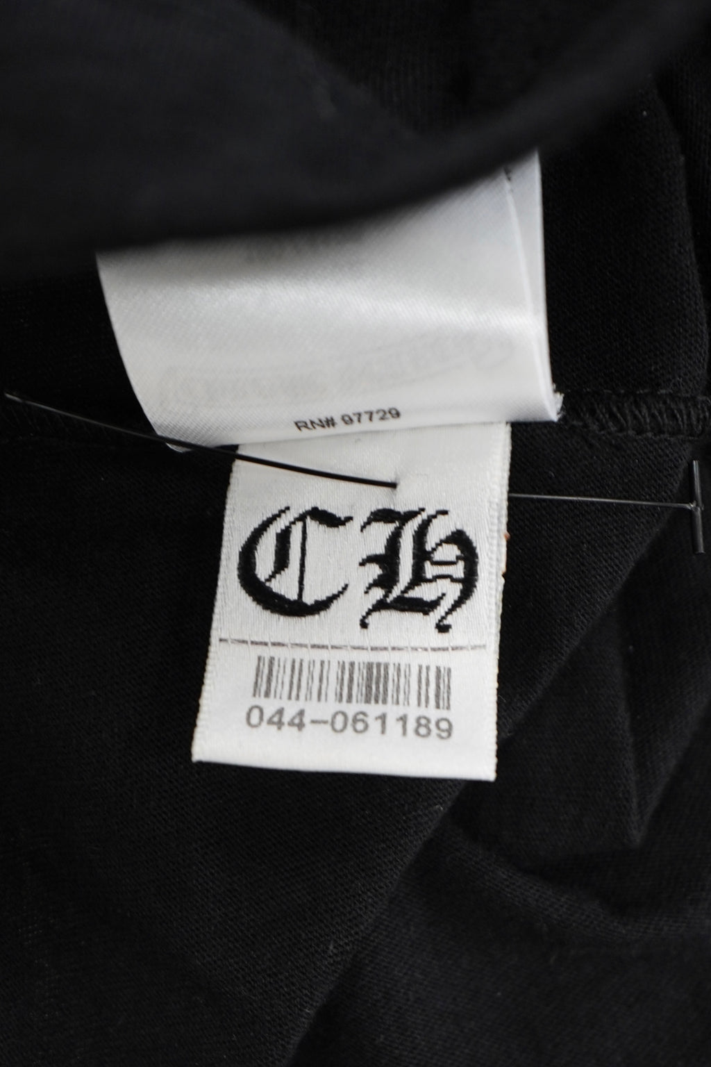 Chrome Hearts Neck Logo Black Long Sleeve