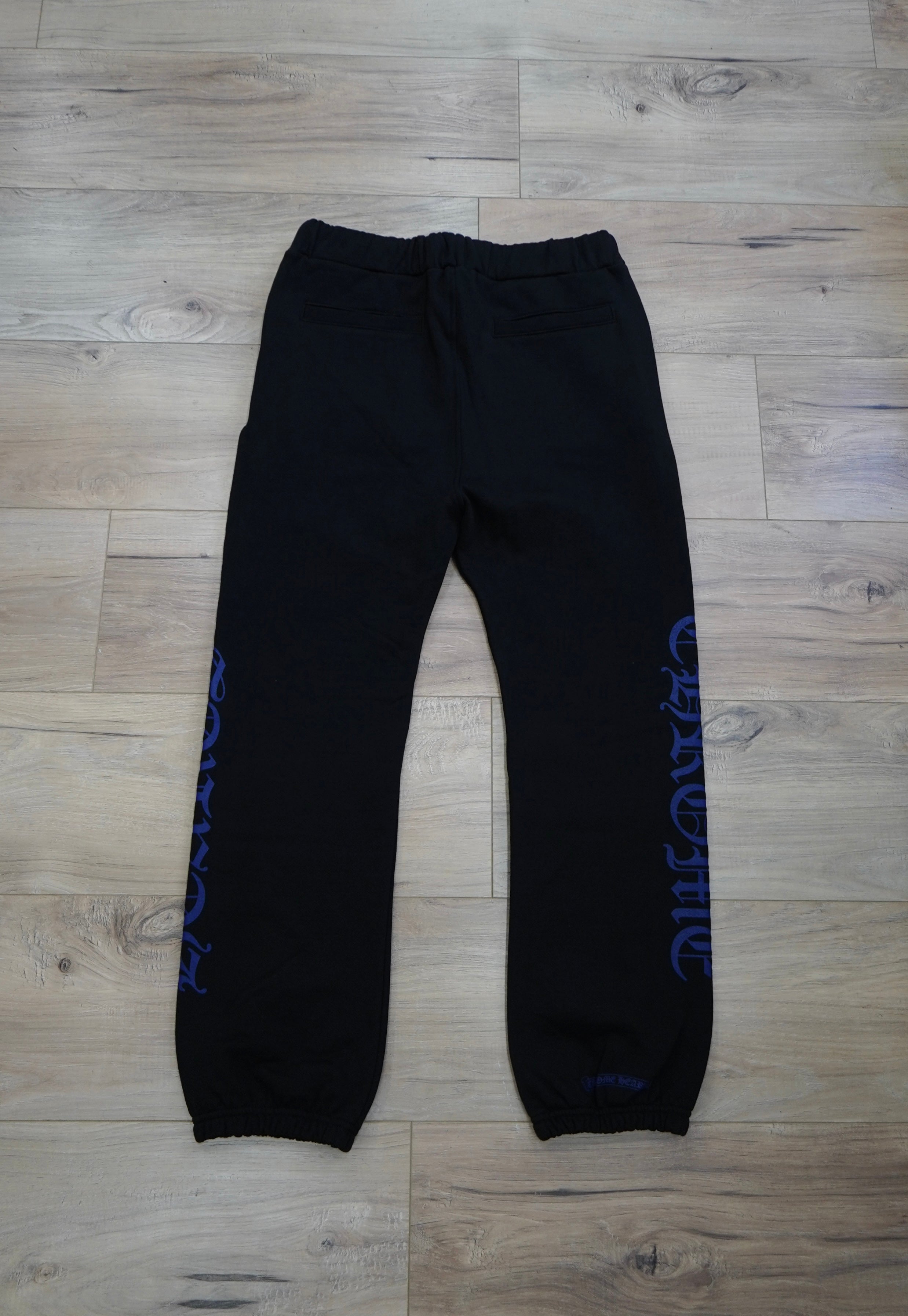 Chrome Hearts Blue Horseshoe Logo Sweatpants