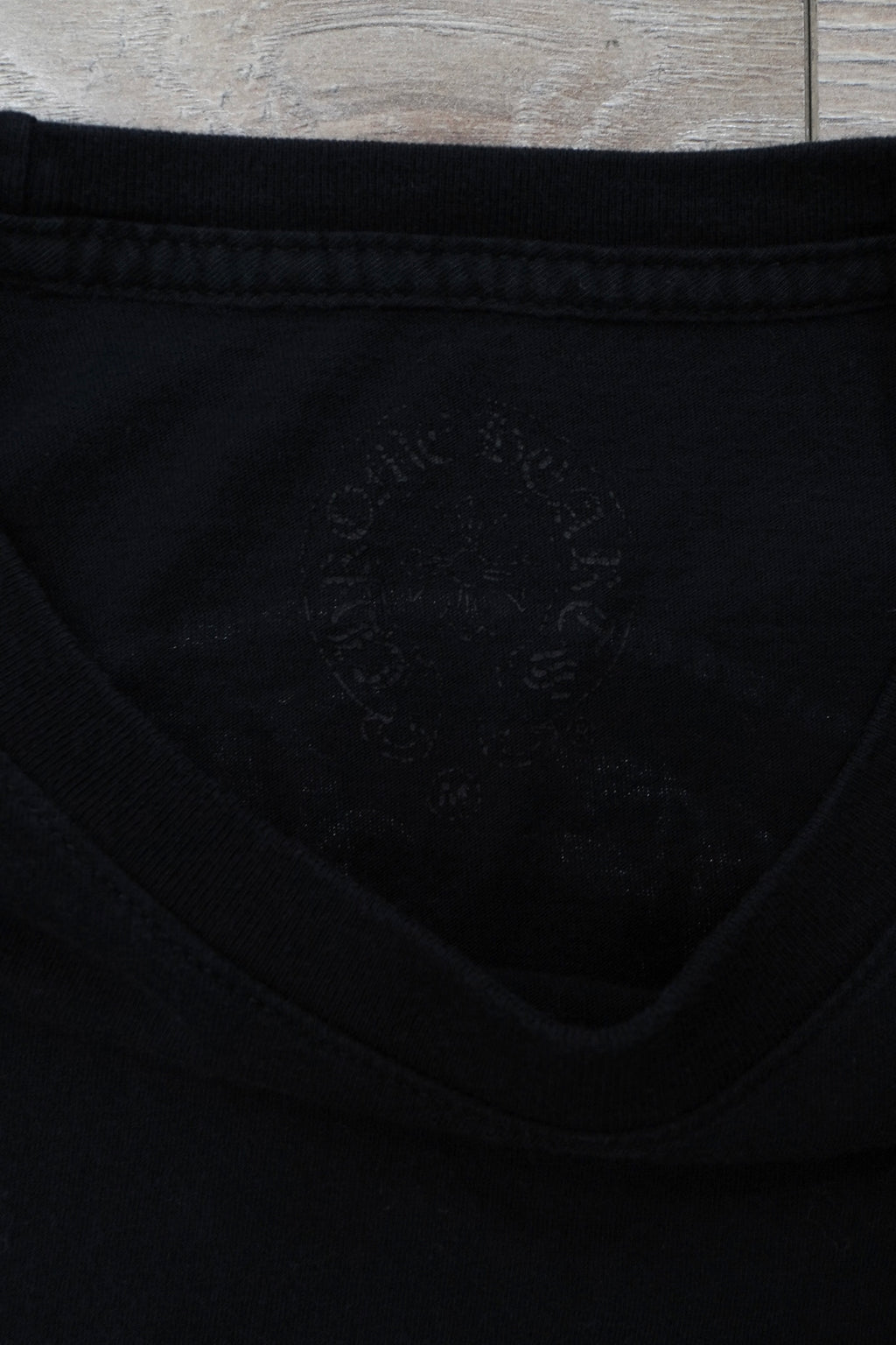 Chrome Hearts Staff Pocket Horseshoe Black Red Lon-Sleeve