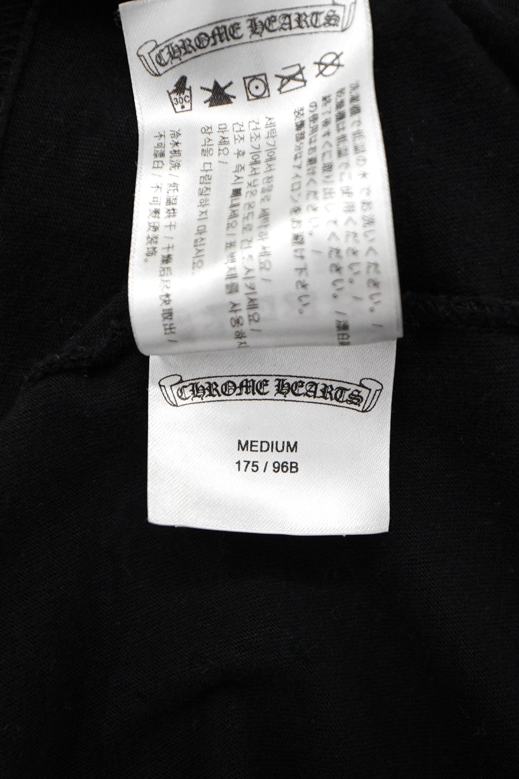 Chrome Hearts Horseshoe Floral Black Long-Sleeve