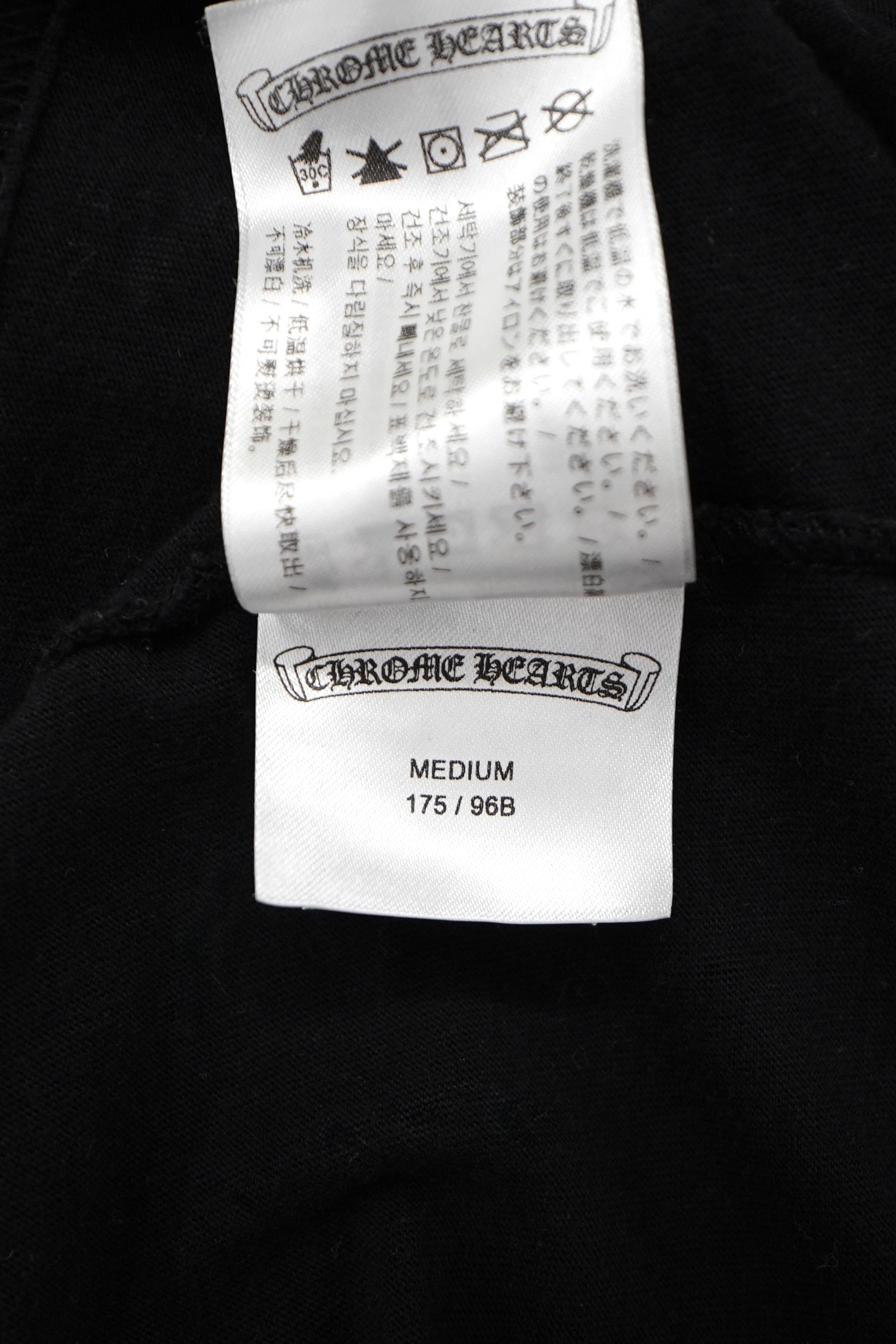Chrome Hearts Horseshoe Floral Black Long-Sleeve