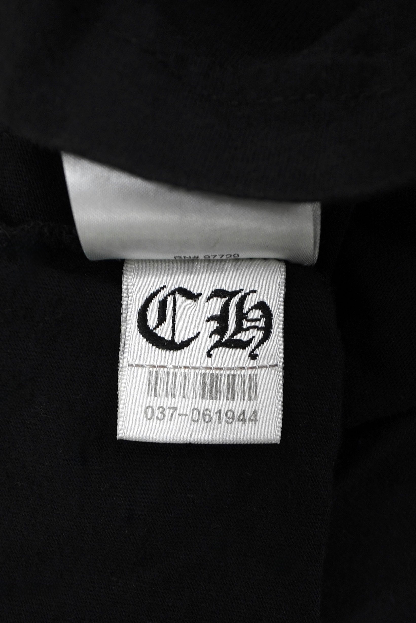 Chrome Hearts Scroll Logo Black T-Shirt