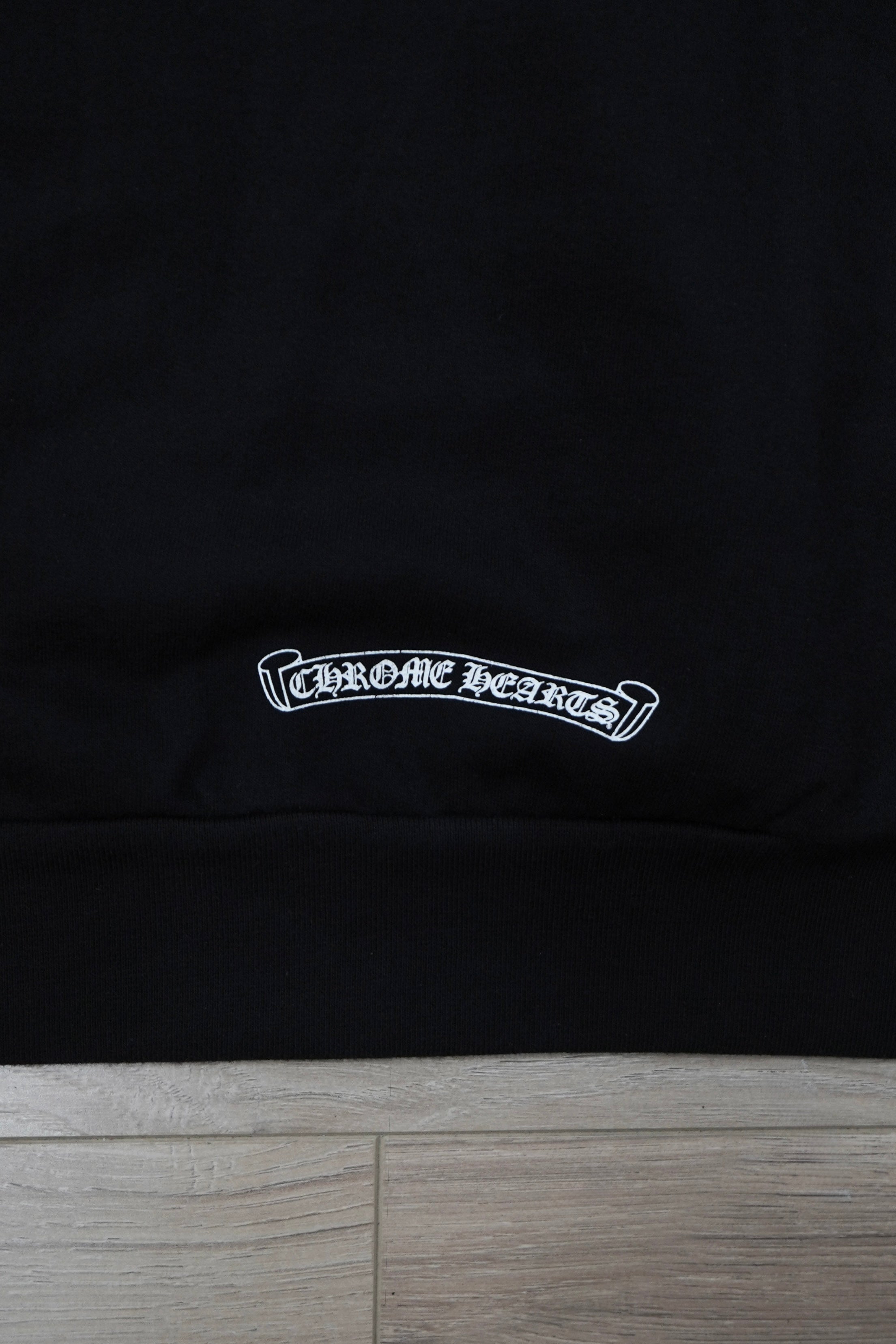 Chrome Hearts T Bar Floral Horseshoe Zip Up Hoodie