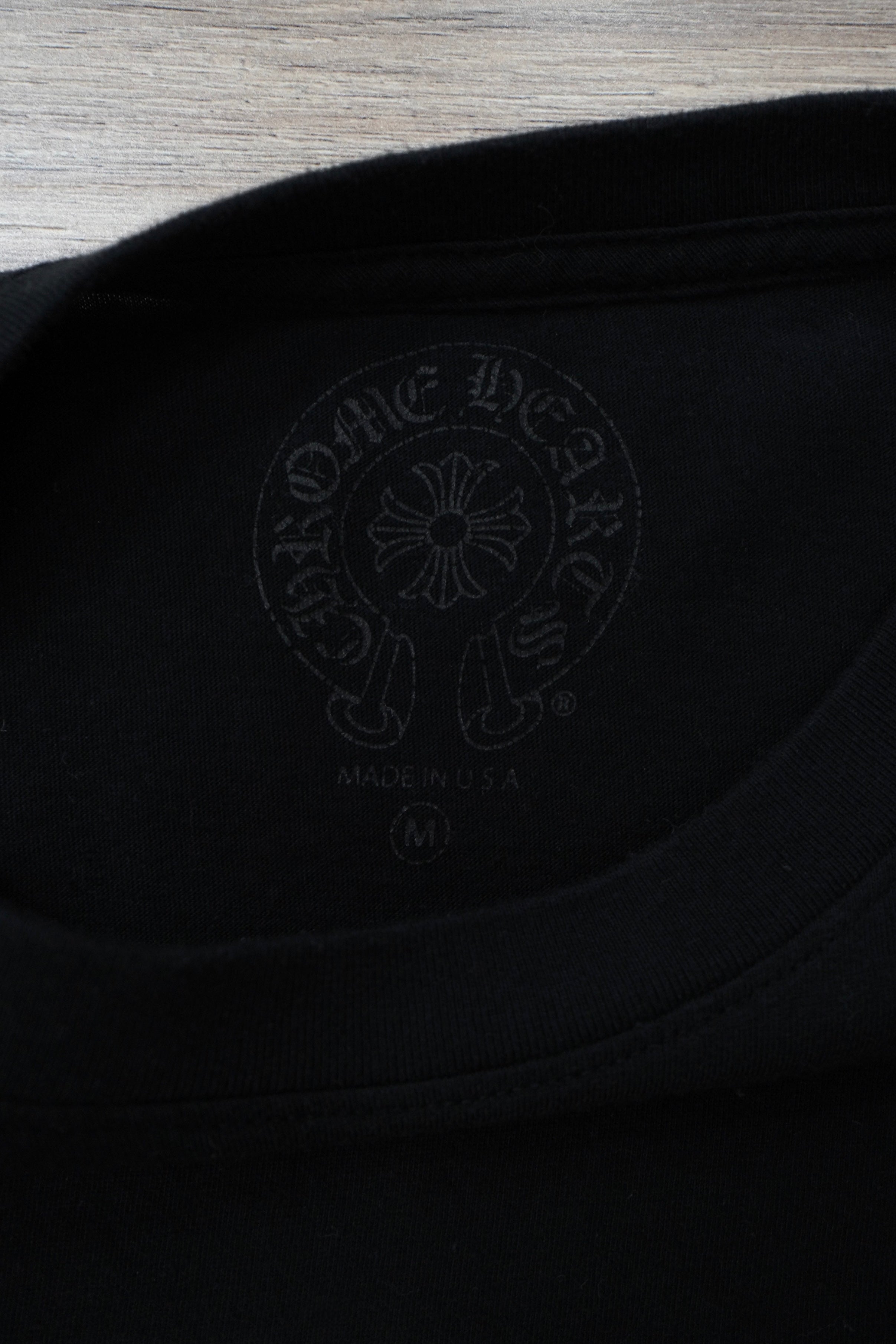 Chrome Hearts Horseshoe Floral Black Long-Sleeve