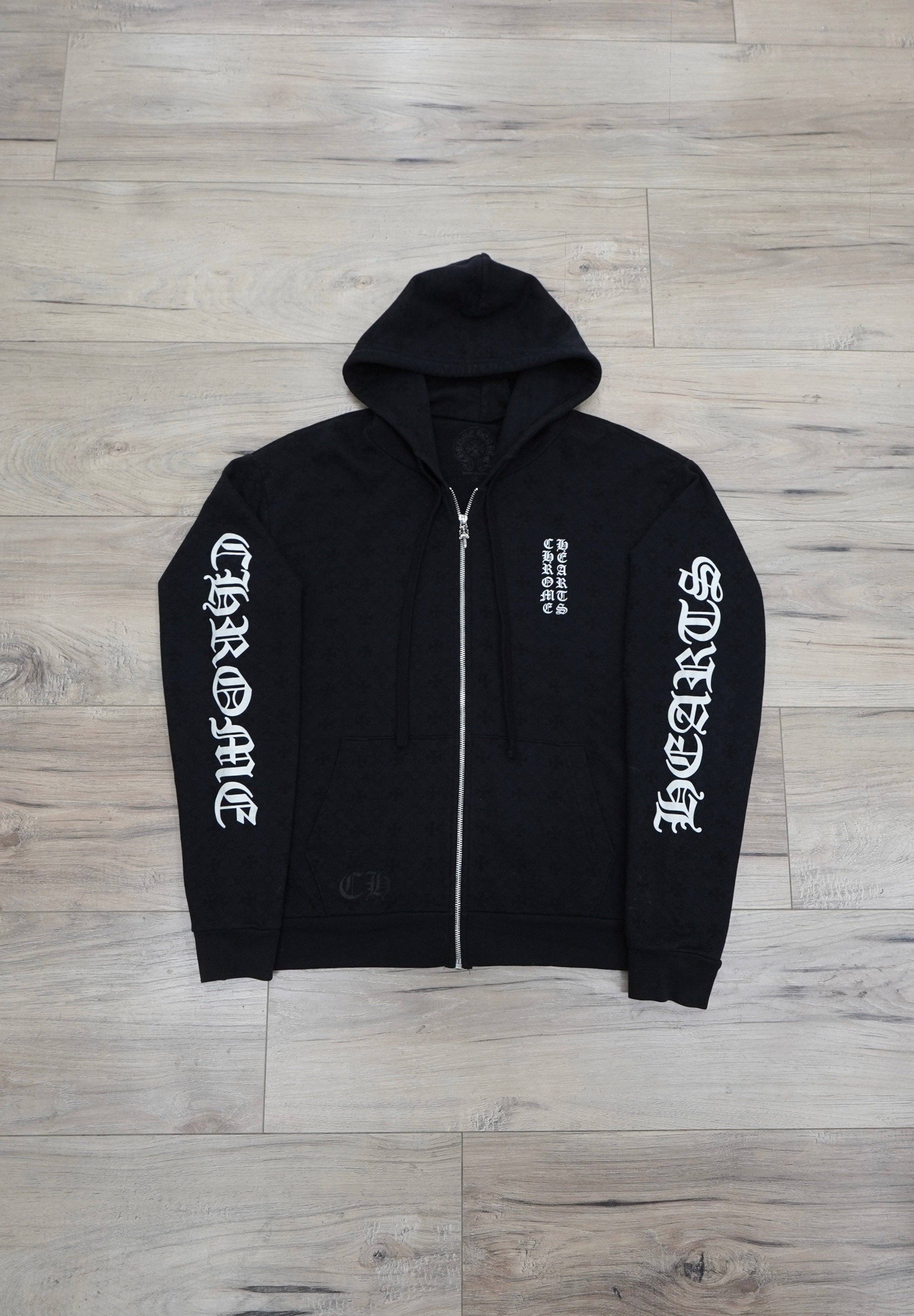 Chrome Hearts Monogram Horseshoe Zip Up Hoodie
