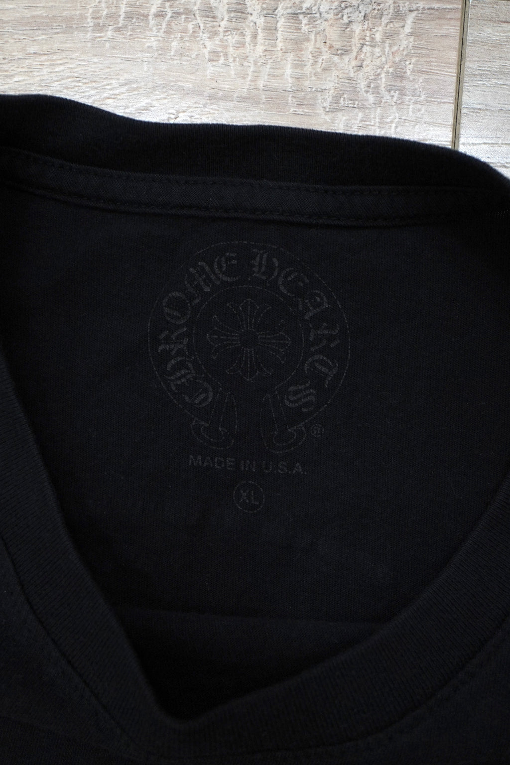 Chrome Hearts Black & Grey Horseshoe Staff Long Sleeve