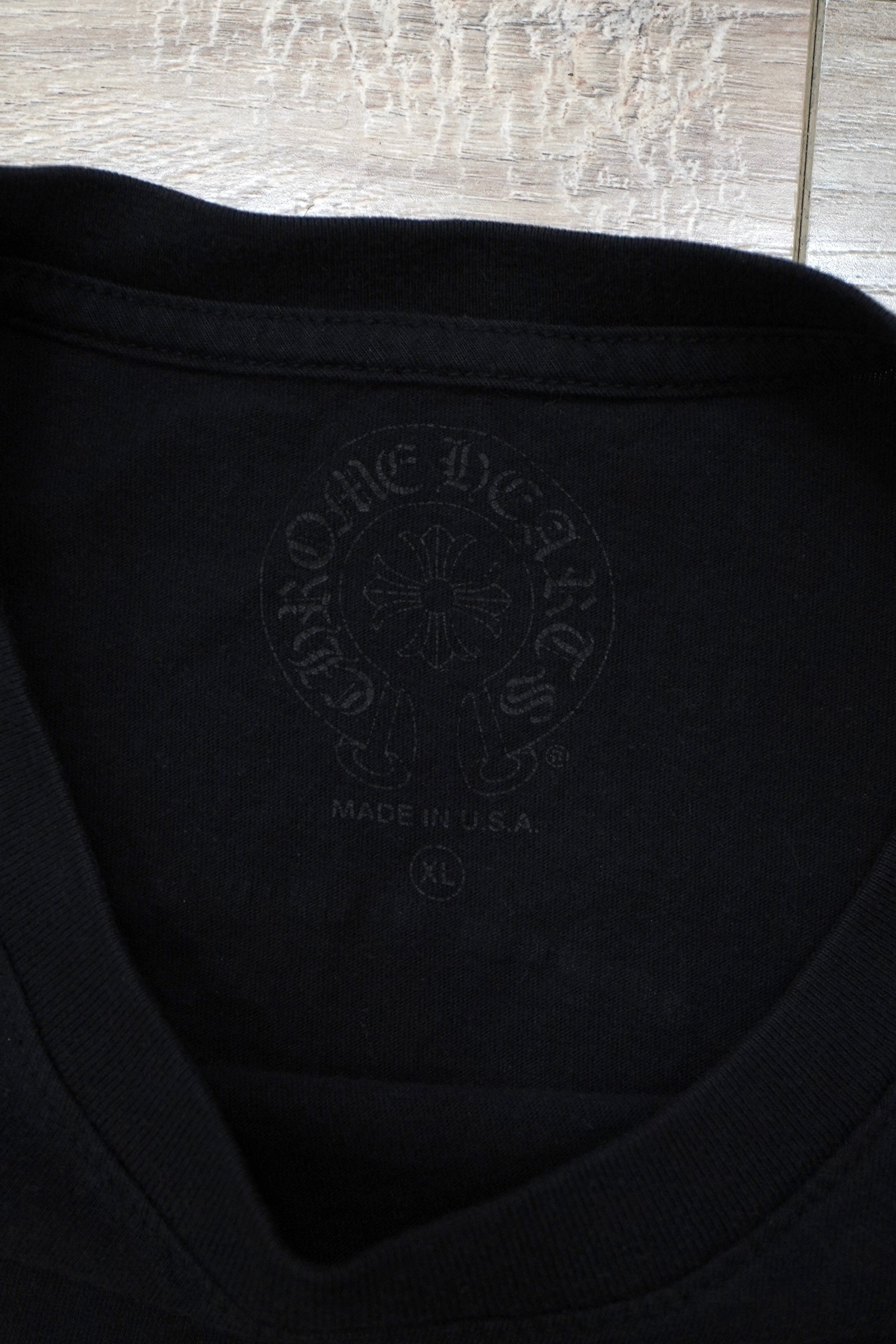 Chrome Hearts Black & Grey Horseshoe Staff Long Sleeve