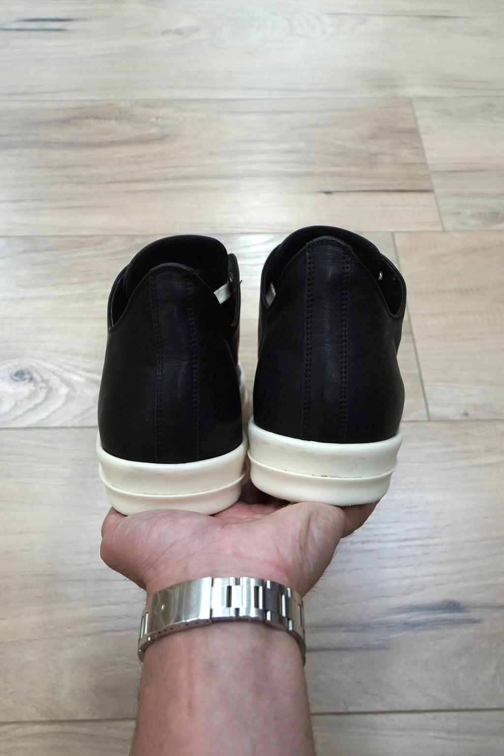 Rick Owens Scarpe Pelle Low Sneakers