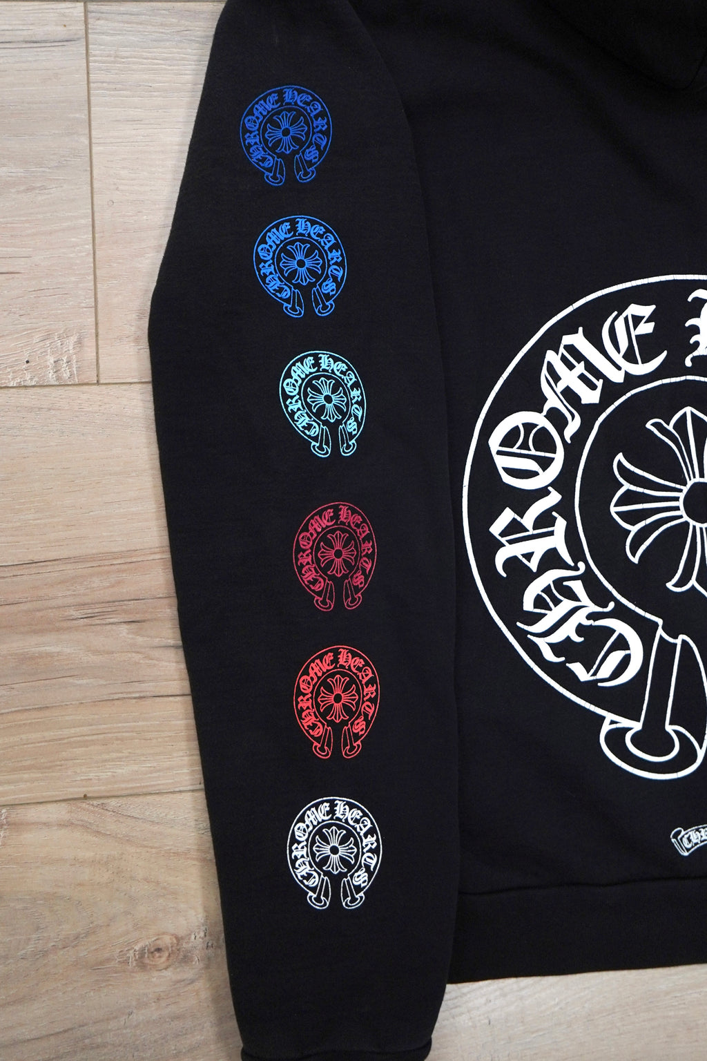 Chrome Hearts Multi Color Horseshoe Logo Zip Up Hoodie