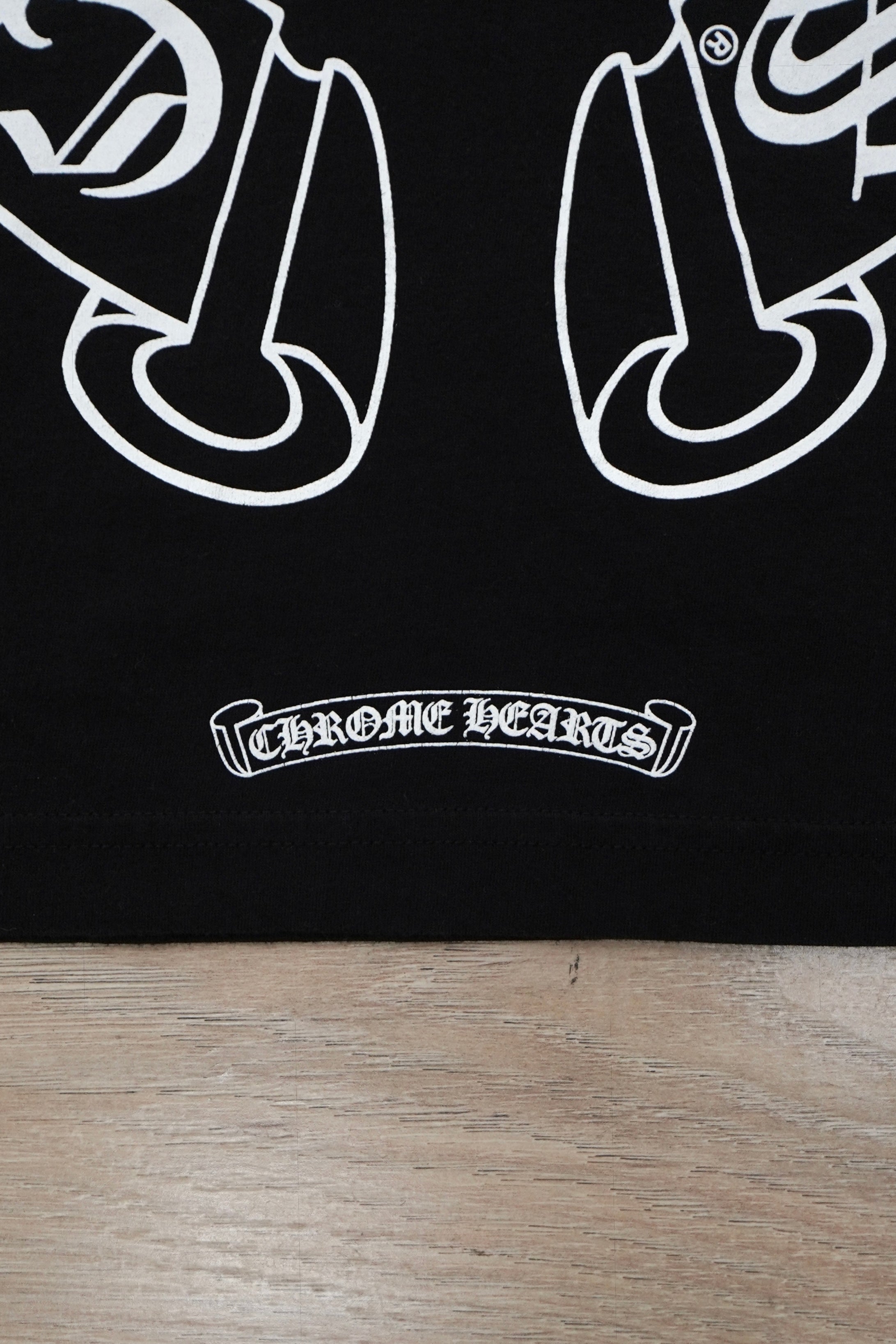 Chrome Hearts Horseshoe Floral Black Long-Sleeve