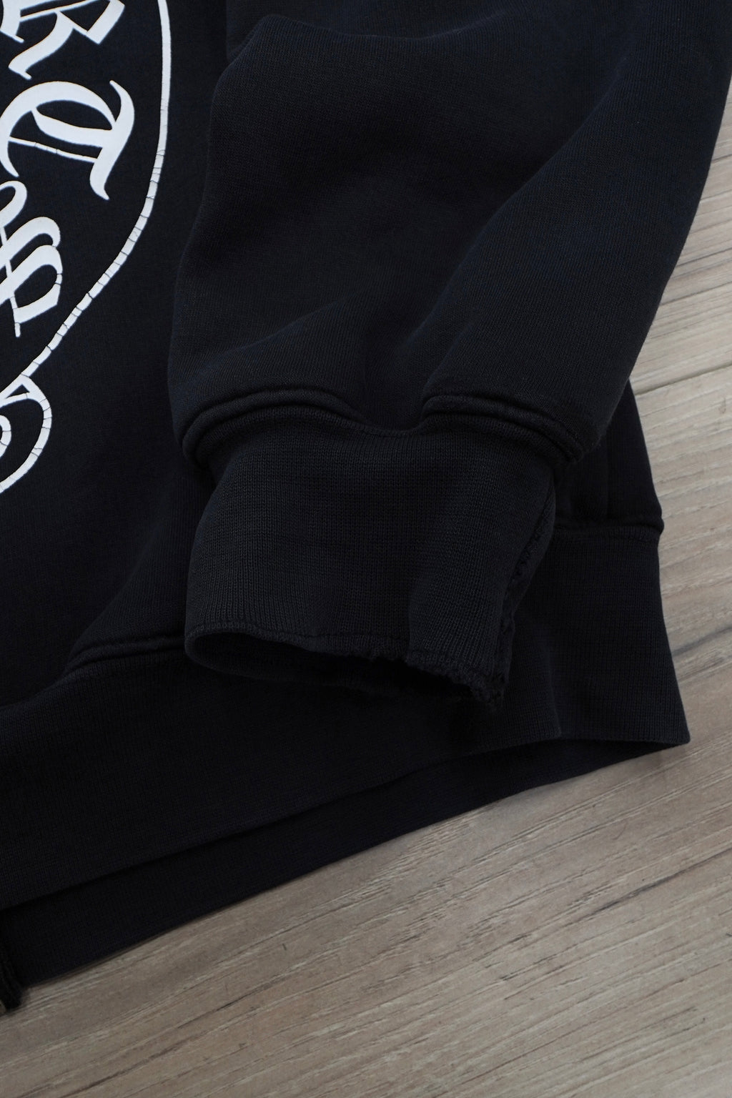 Vintage Chrome Hearts Horseshoe Cross Thermal Zip Up Hoodie