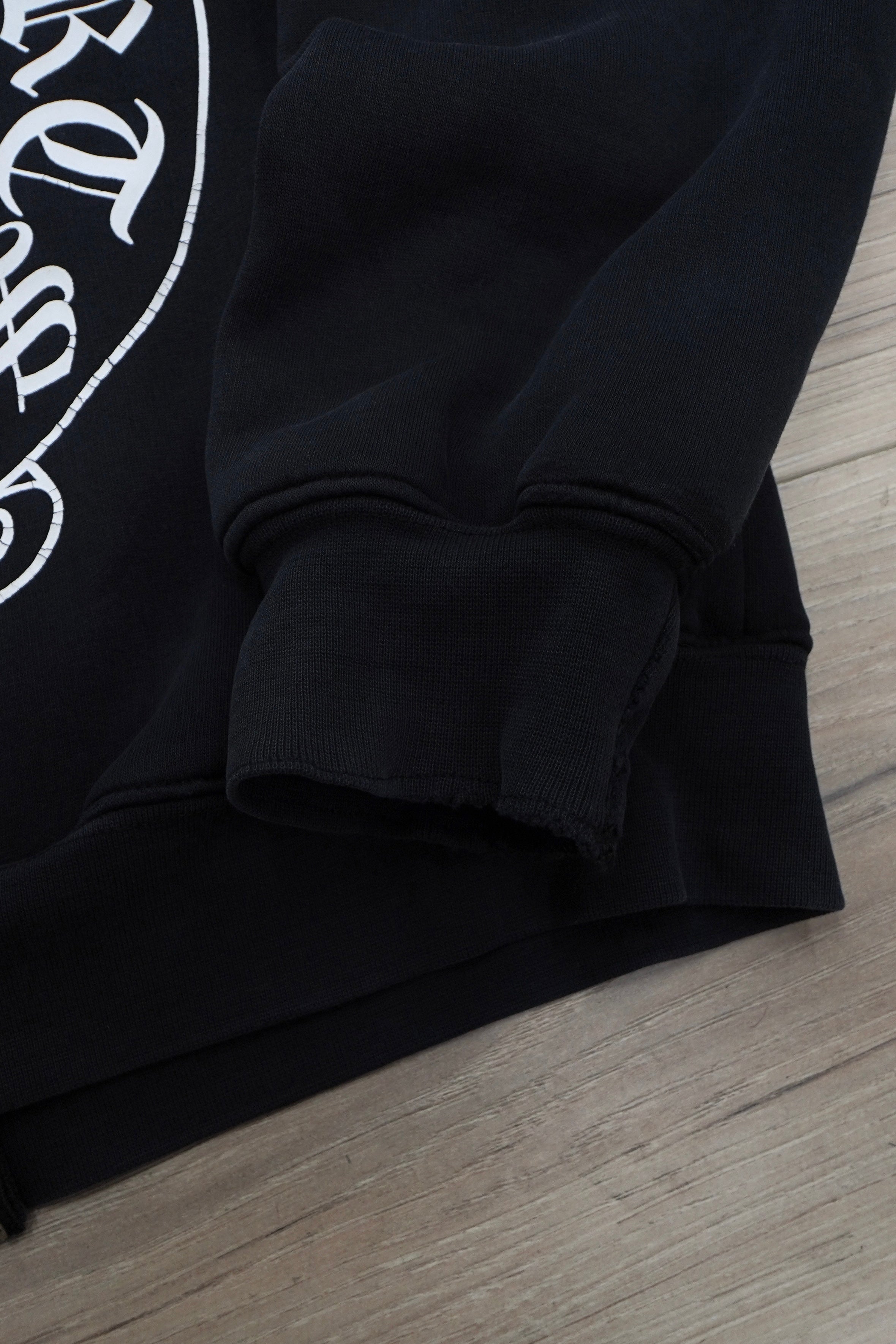 Vintage Chrome Hearts Horseshoe Cross Thermal Zip Up Hoodie