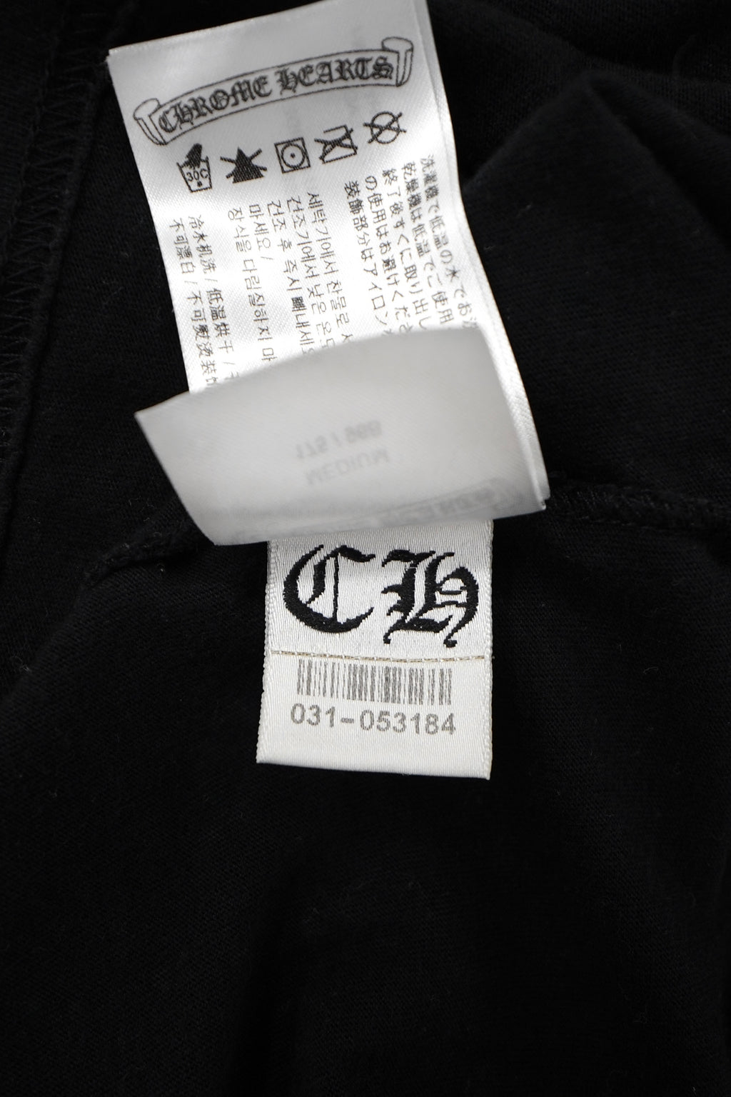 Chrome Hearts Horseshoe Floral Black Long-Sleeve