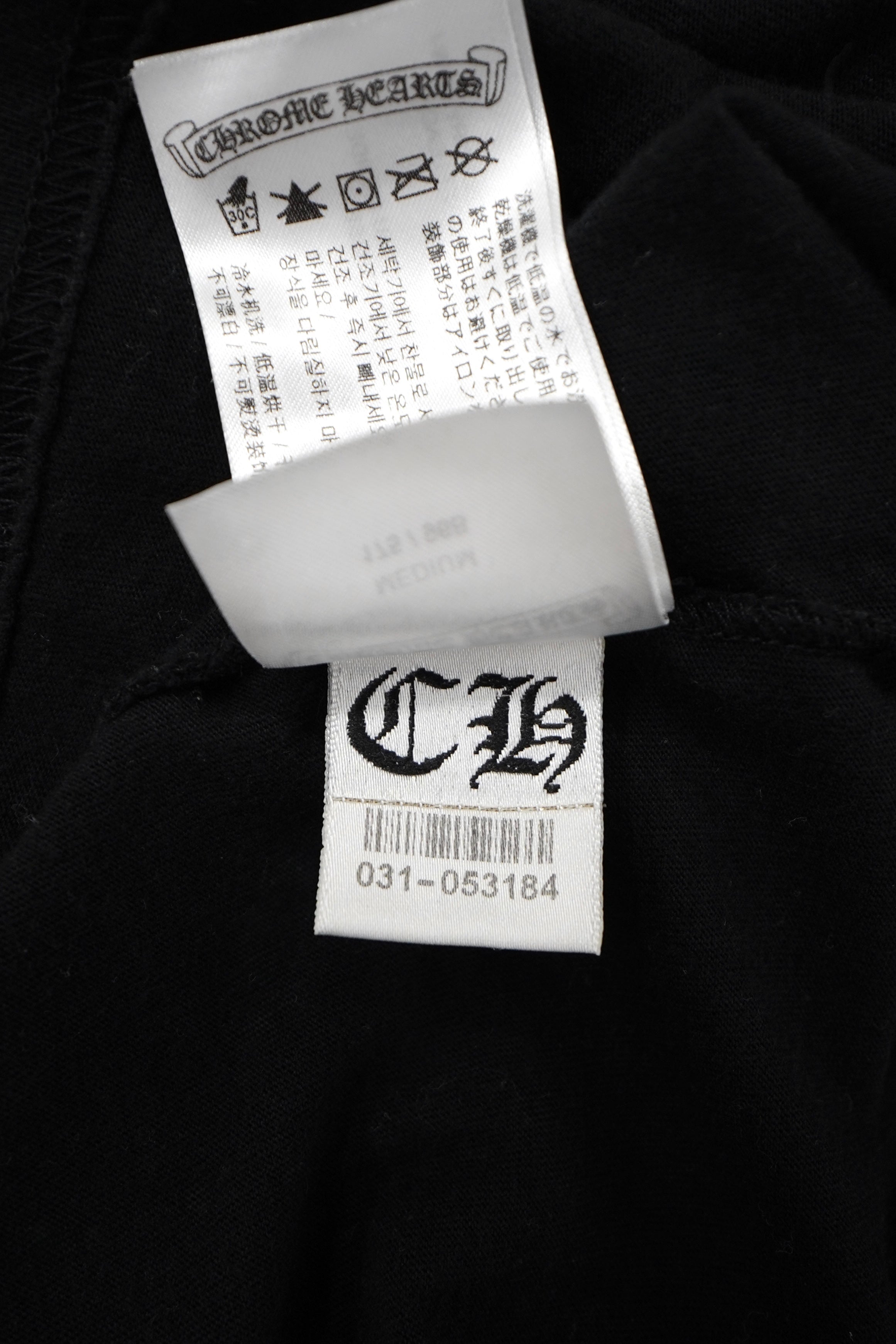 Chrome Hearts Horseshoe Floral Black Long-Sleeve