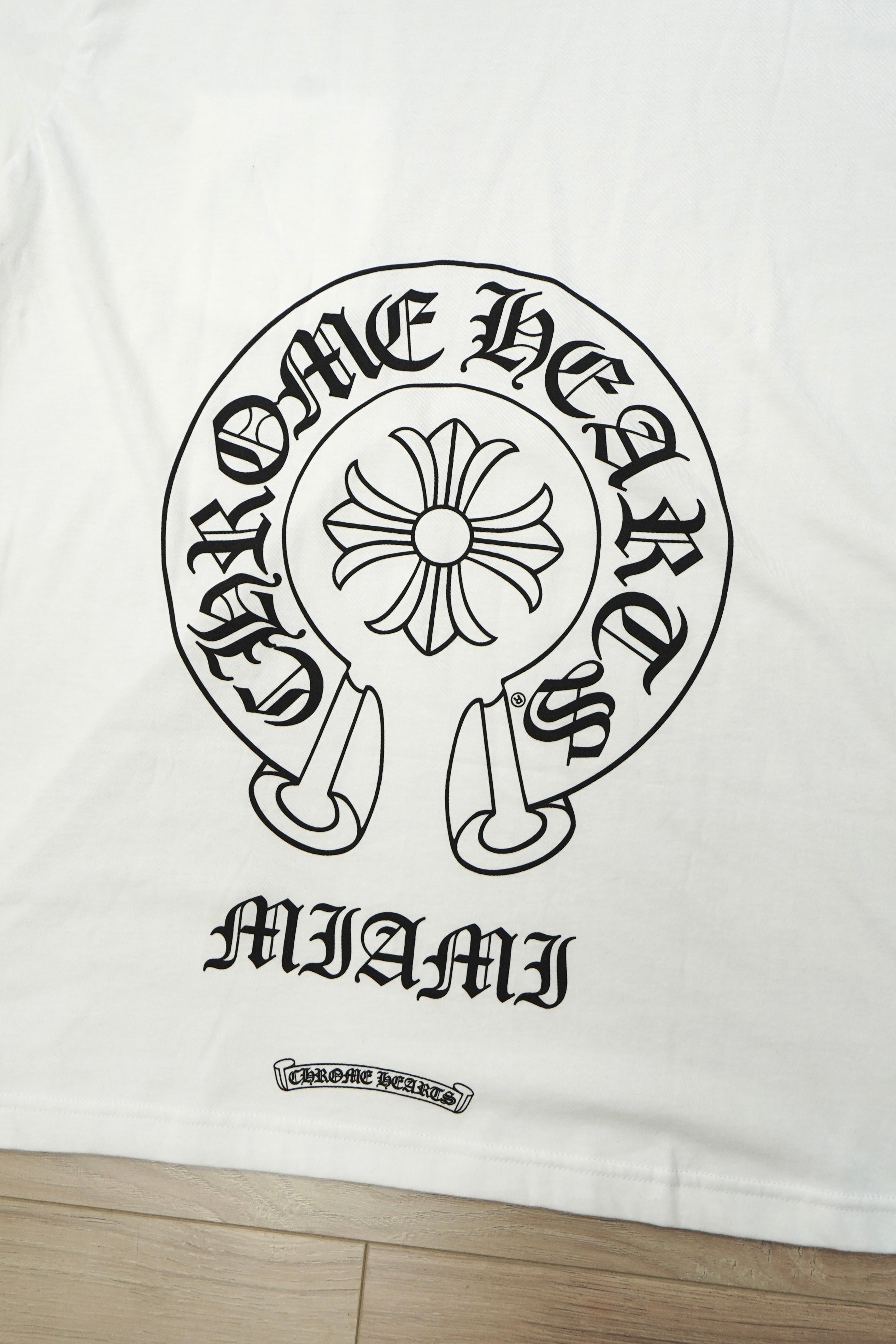 Chrome Hearts Miami Exclusive Horseshoe White T-Shirt
