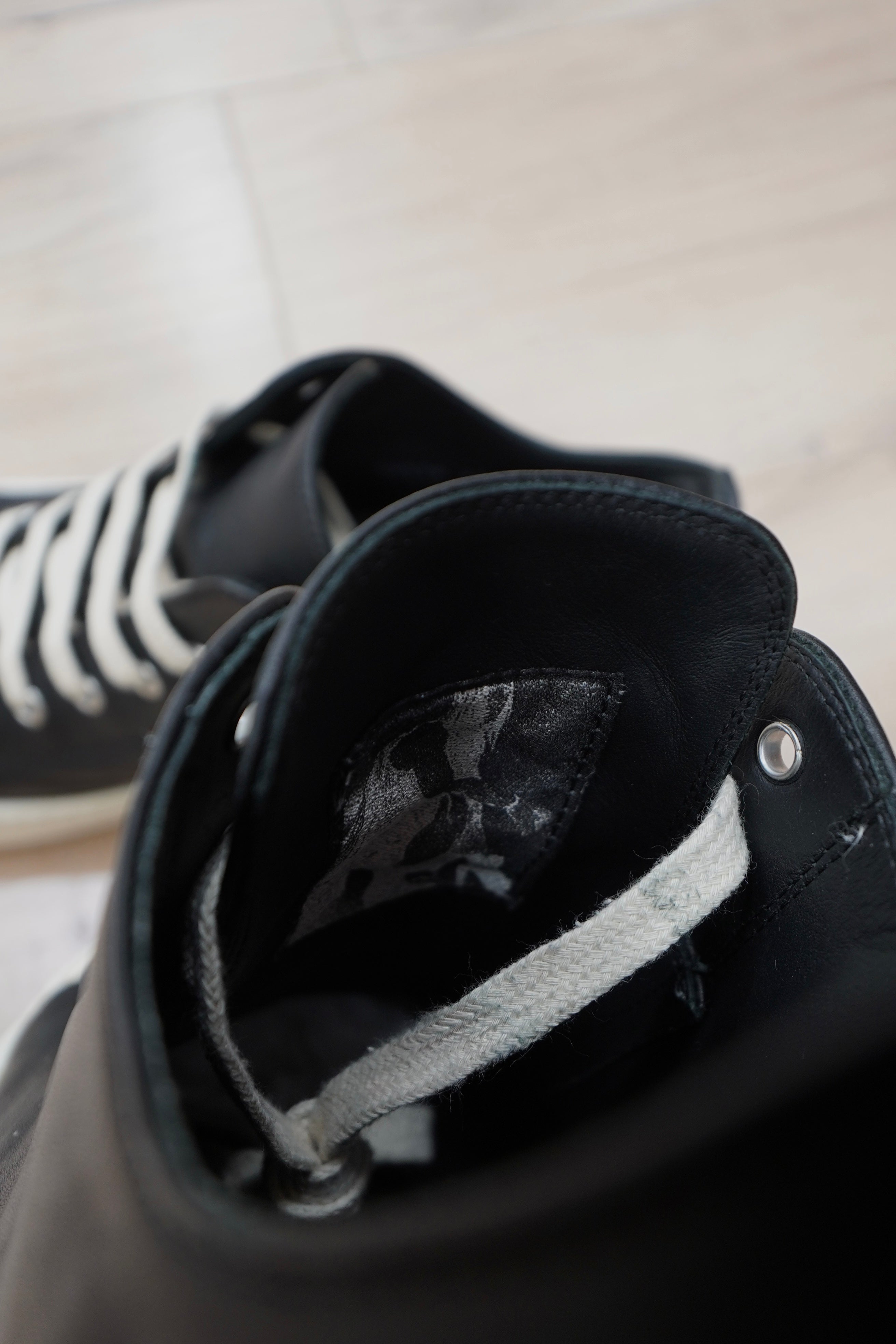 Rick Owens Scarpe Pelle Low Sneakers