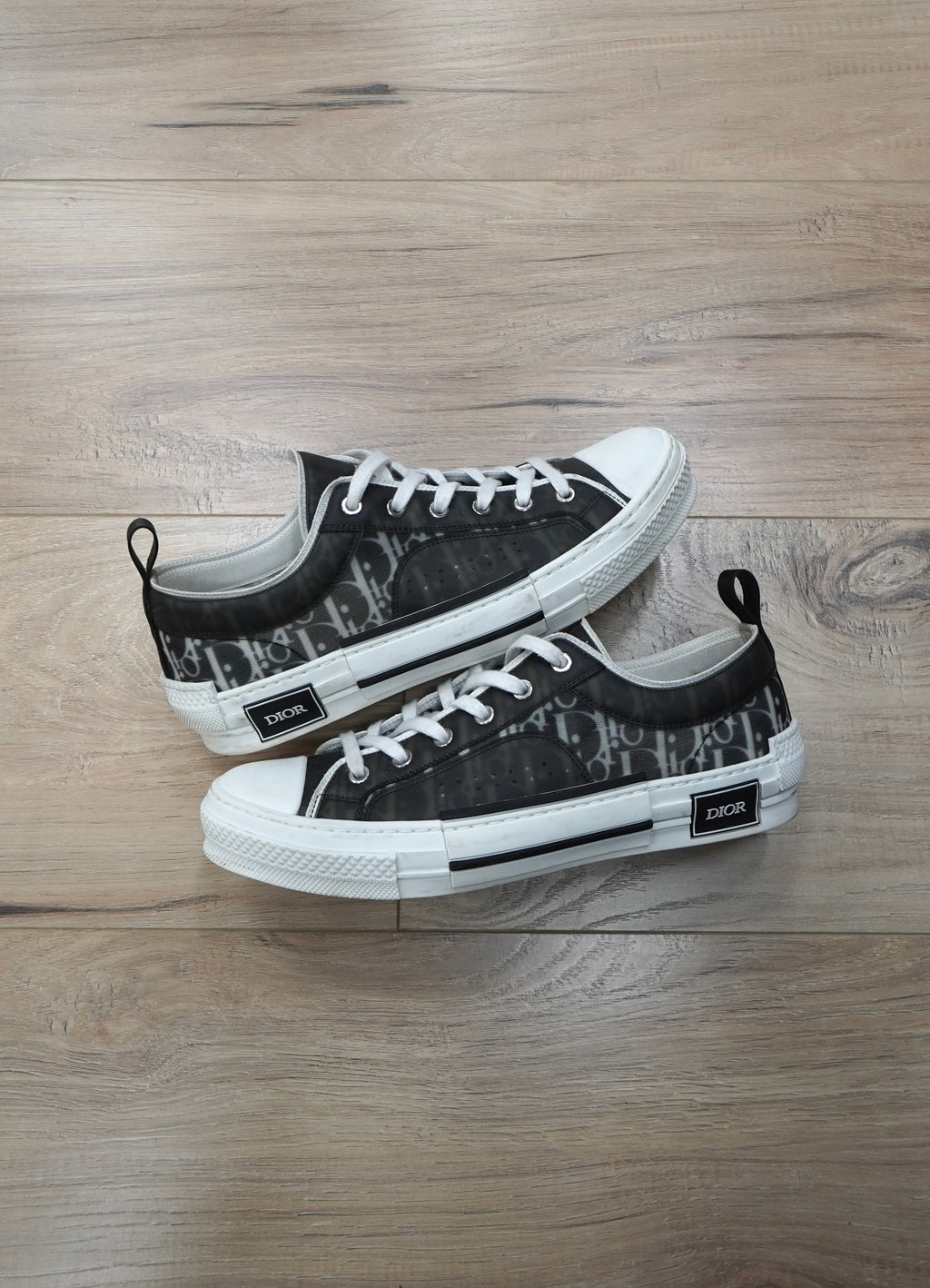 Dior B23 Low Black White Oblique