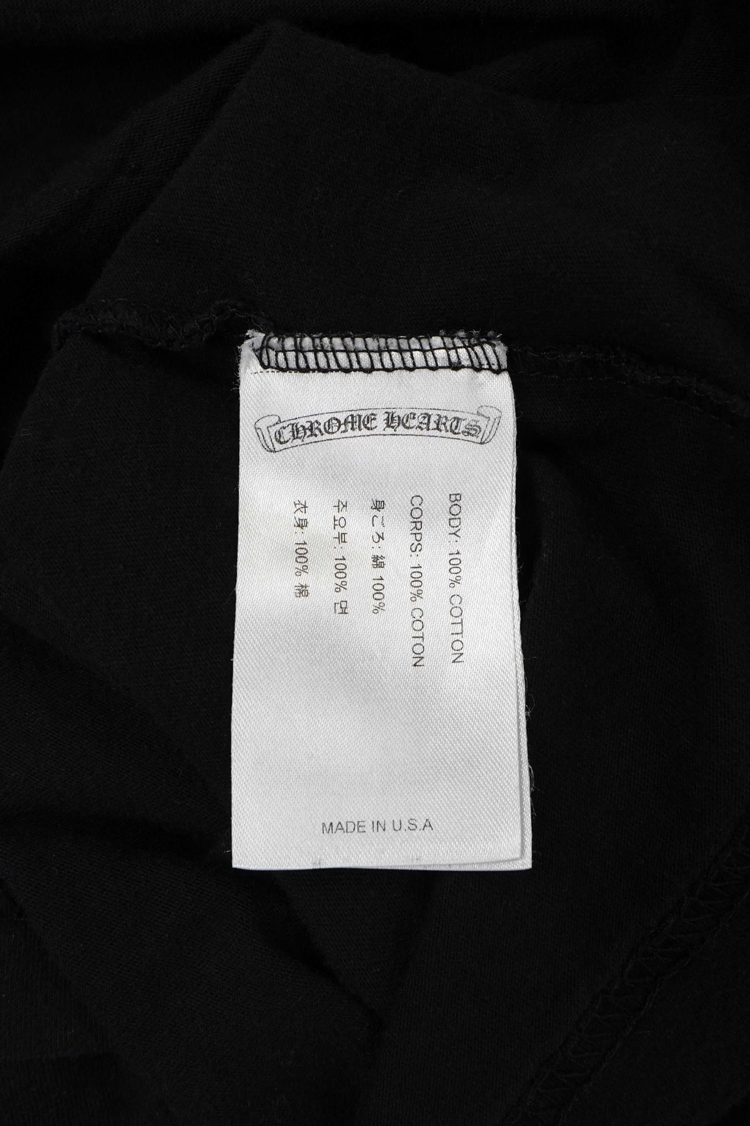 Chrome Hearts Vine Dagger Vertical Logo Mash Up T-Shirt